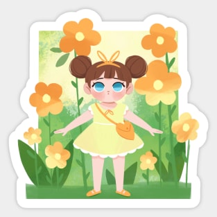 Flower Girl Sticker